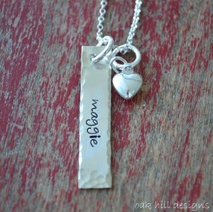 Stamped Jewelry Tags on Stamped Jewelry You Will Love Forever      Single Tag With Puffy