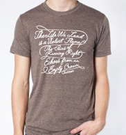 Image of Tri-Blend Lyrics T - Coffee