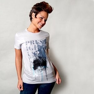 Image of Witness - Women's light gray 100% Cotton American Apparel Tee Shirt
