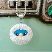 Image of Girls yeti clay charm necklace