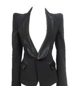 Image of Puff Shoulder Blazer