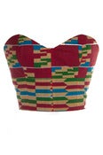 Image of Vintage Style African Print Bustier 