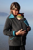 Image of Cali Calo Stella Babywearing Jacket - Anthracite/Turquoise