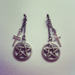 Image of Pentagrams & Crosses earrings