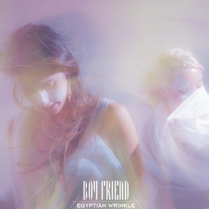 Image of BOY FRIEND 'Egyptian Wrinkle' LP (pink marble vinyl) + bonus CD