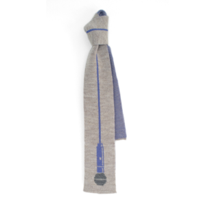 Image of LA LA SCARF (Oatmeal and Blue)