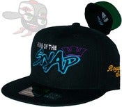 Image of The "King of the Snap" Aqua/Purple Snapback Hat Cap Royal Swag Edition by Joe Rocken