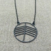 Image of oxidized up necklace