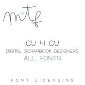 Image of Digital Scrapbook Designers :: CU4CU All Fonts