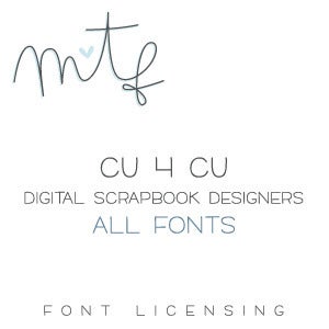 Image of Digital Scrapbook Designers :: CU4CU All Fonts