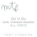 Image of Digital Scrapbook Designers :: CU4CU All Fonts