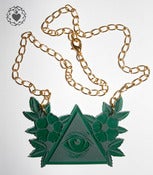 Image of All Seeing Eye - Green Perspex