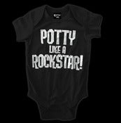 Image of Potty Like A Rock Star Onesie Style # 2015