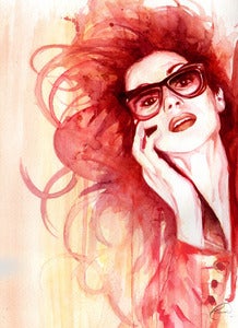 Image of FASHION SKETCH *original watercolor
