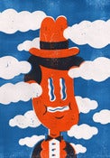 Image of Linout print "Sky-man"