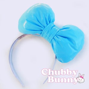 Image of Baby Blue Vinyl Bow