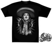Image of "CHARRA" Men's black T's