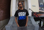 Image of LOUISVILLE DOESNT EXIST TEE SHIRT BLACK