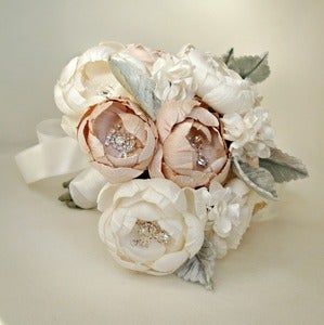 Image of Off White, Ivory and Blush Petite Bouquet