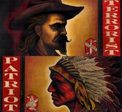 Image of TERRORIST and PATRIOT diptych
