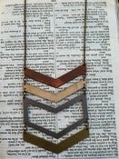 Image of Multi Metal Chevron Necklace