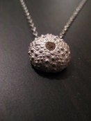 Image of .925 Sterling silver sea urchin Pendant with 17in chain