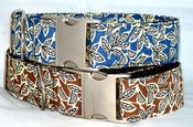 Image of Retro Leaves Dog Collar