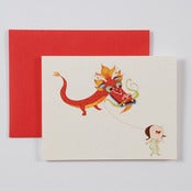 Image of My Dragon Balloon and the Lucky Moon single card