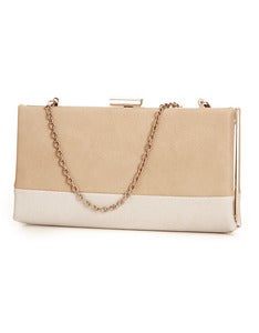Image of Madison Ave Clutch-Cream
