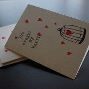 Image of You caught my heart valentine or general notice of love card