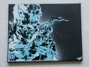 Image of Toile Solid Snake Pochoir / Solid Snake Stencil Canvas