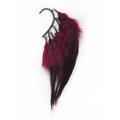 Image of NEW! Burgundy red feather ear cuff