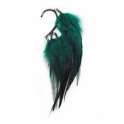 Image of NEW! Deep green feather ear cuff