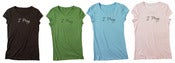Image of I Pray fitted tee (juniors sizing)