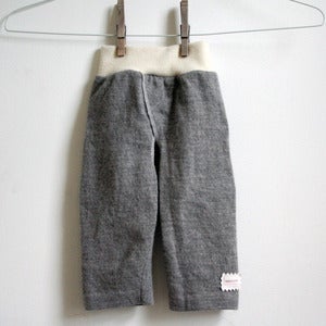 Image of Custom Order Wool Split Pants, Elimination Communication, diaper free pants