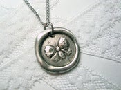 Image of Butterfly/Moth wax seal necklace By Ritzy Misfit