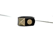 Image of Handmade, leather ring -  BLACK - CUSTOM ORDER
