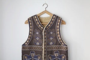 Image of 1970s fleece lined waistcoat {SOLD}