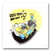 Image of PEET MASSÉ <BR> Less Peeps! But How? <BR> (Screen print) 