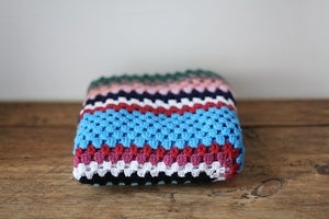 Image of 1970/80s crocheted coloured blanket #2 {SOLD}