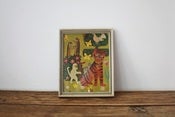 Image of 1960s small childrens framed print {SOLD}