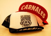 Image of GORRA TRUCKER, NEGRA O ROJA "Los Carnales-SIEMPRE LOCO"