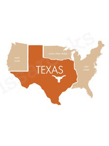 Image of Football Texas Print