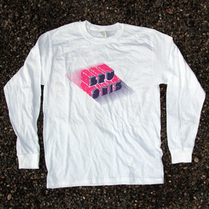 Image of BRUONIS BEDROCK LONG SLEEVE - WHITE/PINK/PURPLE