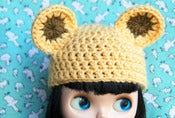 Image of Blondie Bear Blythe Crocheted Hat