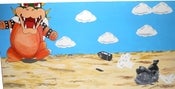 Image of "The Take Over" (2'x4'foot Acrylic On Masonite)