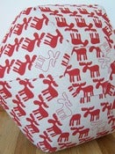 Image of Moose Floor Cushion - Dessert Red