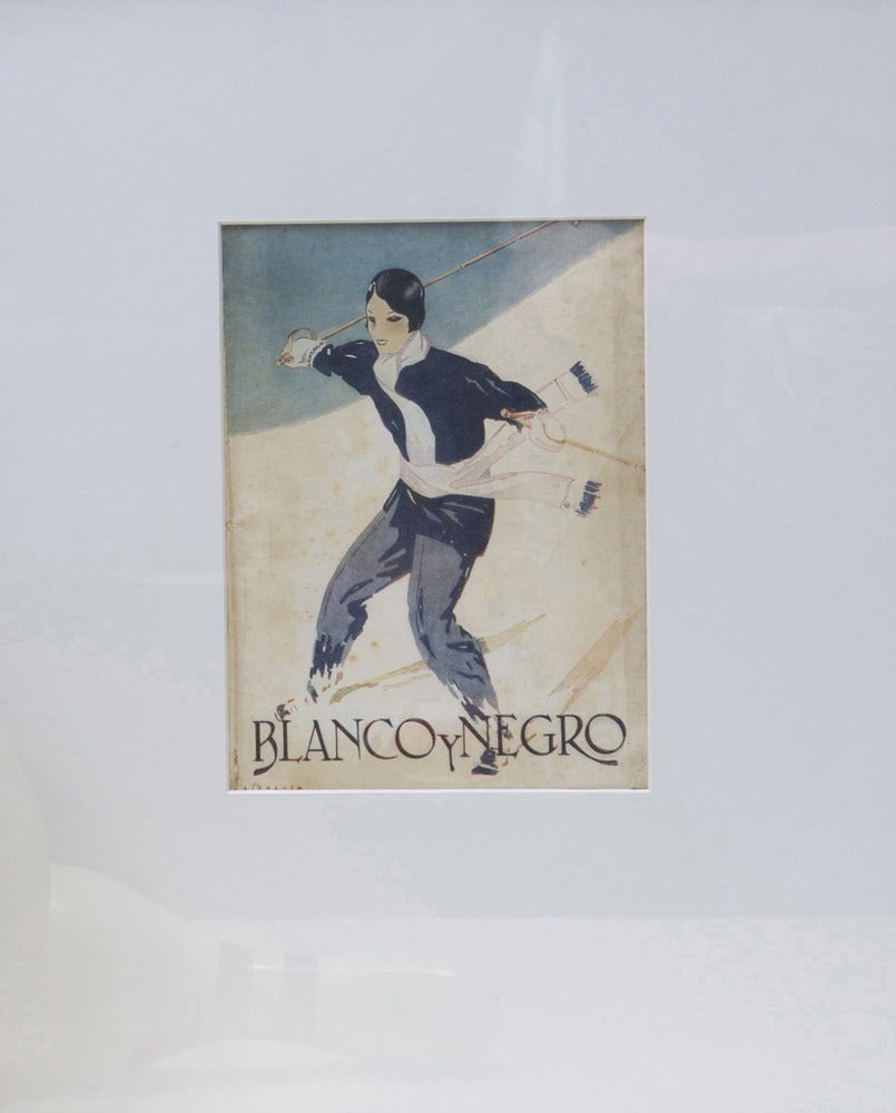 Image of 2nd Vintage Deco magazine cover Blanco y Negro
