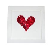 Image of Signed Red Pâte de verre Frame