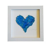 Image of Signed Turquoise Pâte de verre Frame